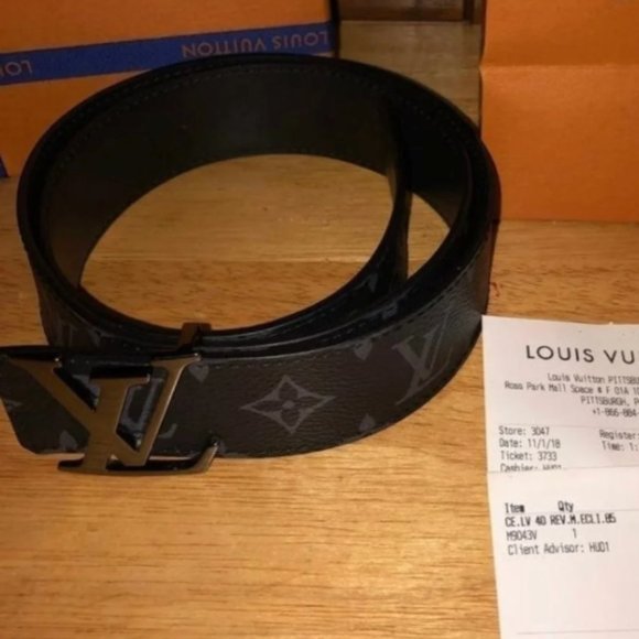 LV Belt Reversible Eclipse Size 85 - Picture 1 of 3